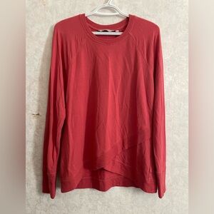 Athleta Red Long Sleeve Top